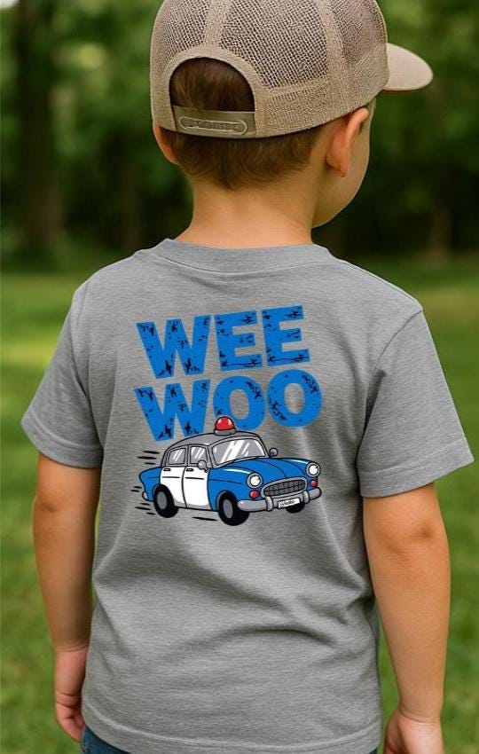 Wee Woo Police Car — Tee or Sweatshirt