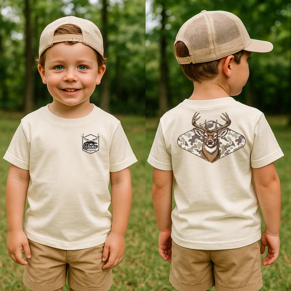 Buck Camo Patch — Tee or Sweatshirt