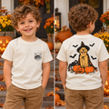 Spooky Golden Retriever Halloween shirt front and back