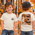Trick or Treat Duck Halloween shirt front and back